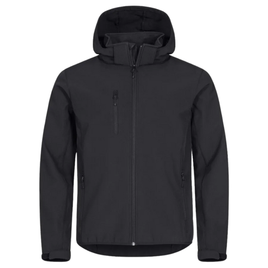 Hooded Softshell Jacket - Black
