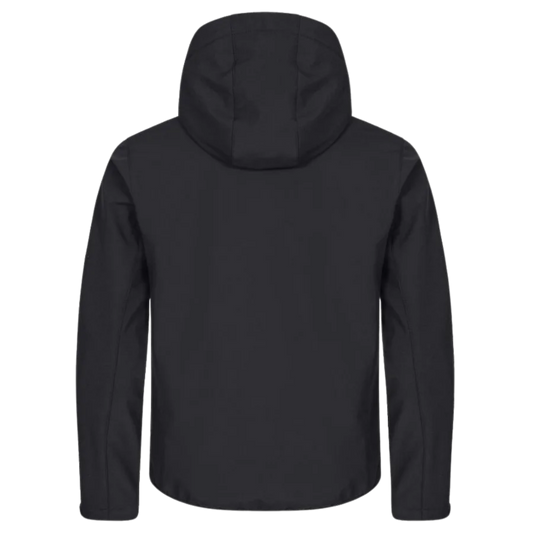 Custom Hooded Softshell Jacket - Black