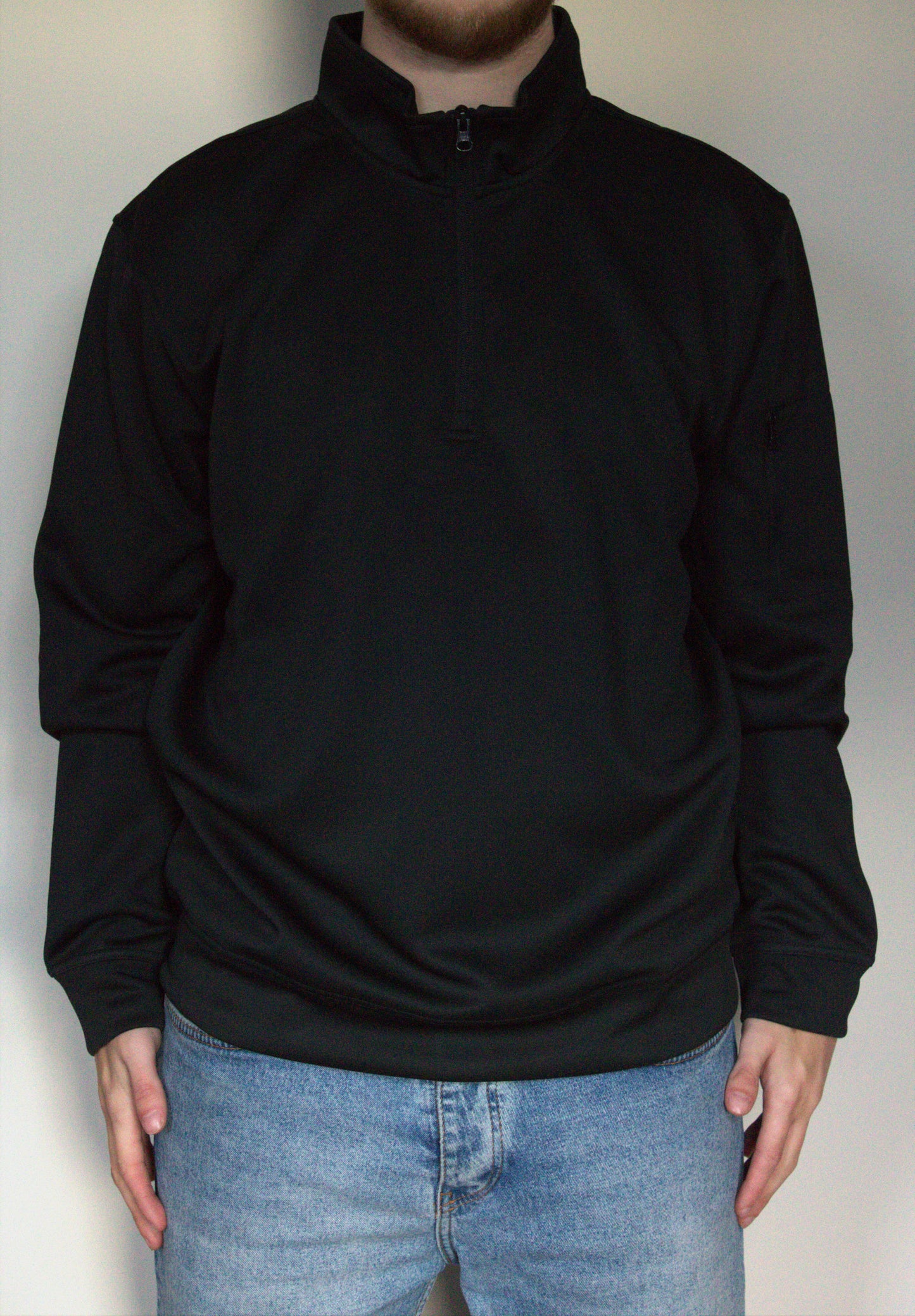 Active Half Zip Sweater - Black