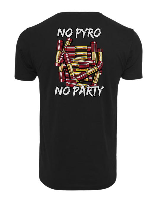 No Pyro No Party T-shirt - Black