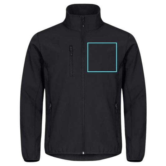 Custom Softshell Jacket - Black