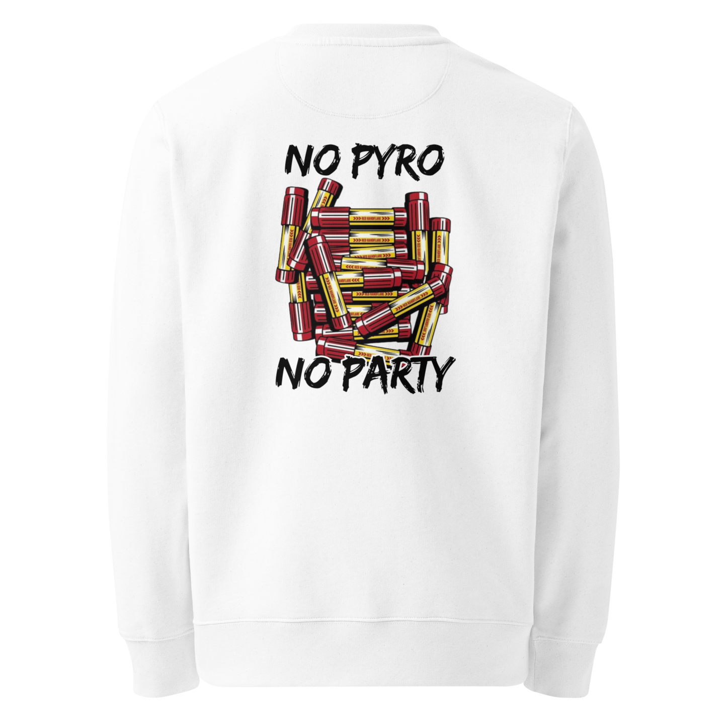 No Pyro No Party Sweater - White