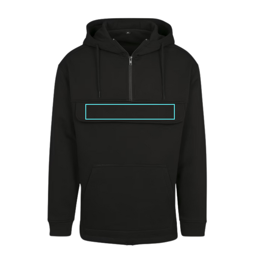 Custom Overhead Hoodie - Black