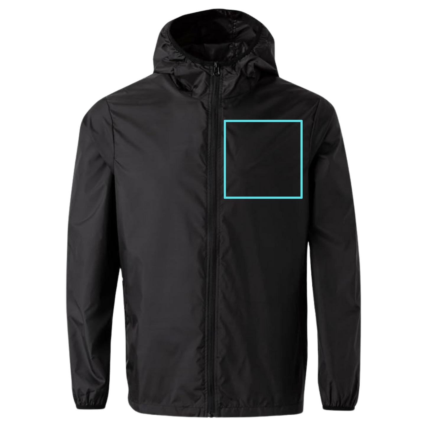 Custom Windbreaker Jacket - Black