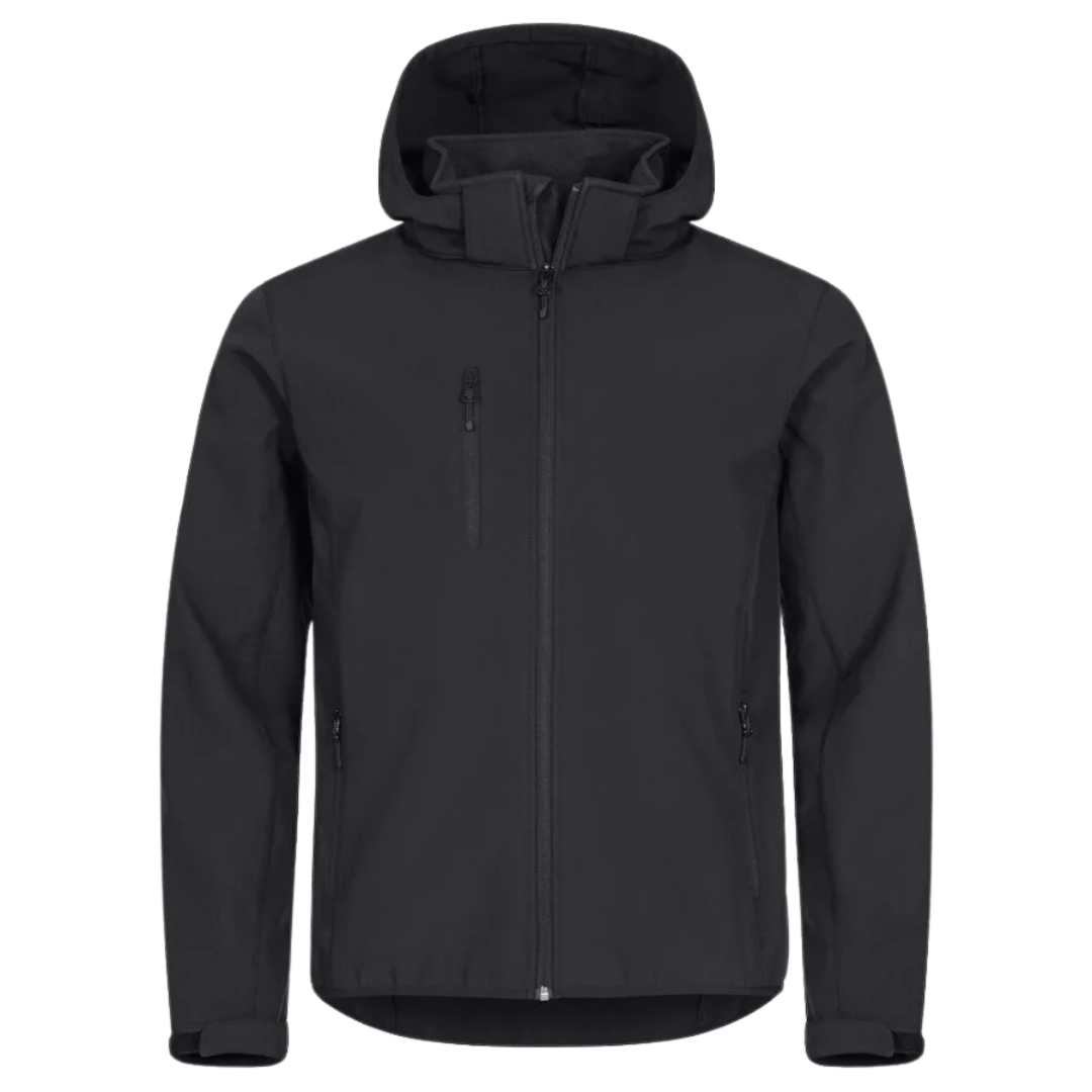 Hooded Softshell Jacket - Black