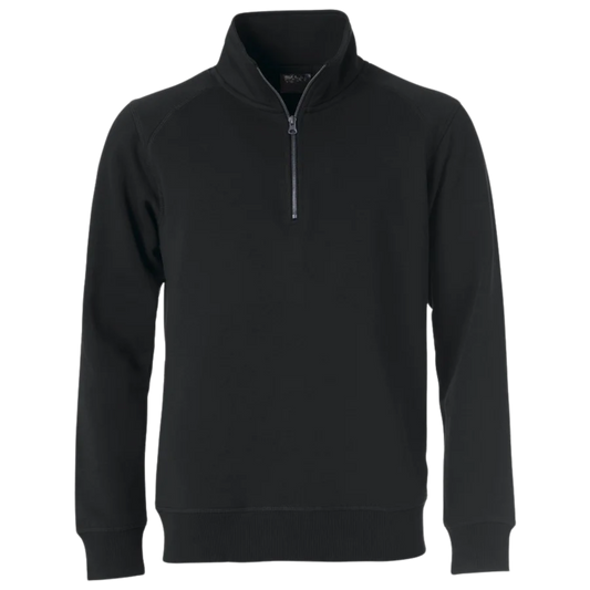 Premium Half Zip Sweater - Black