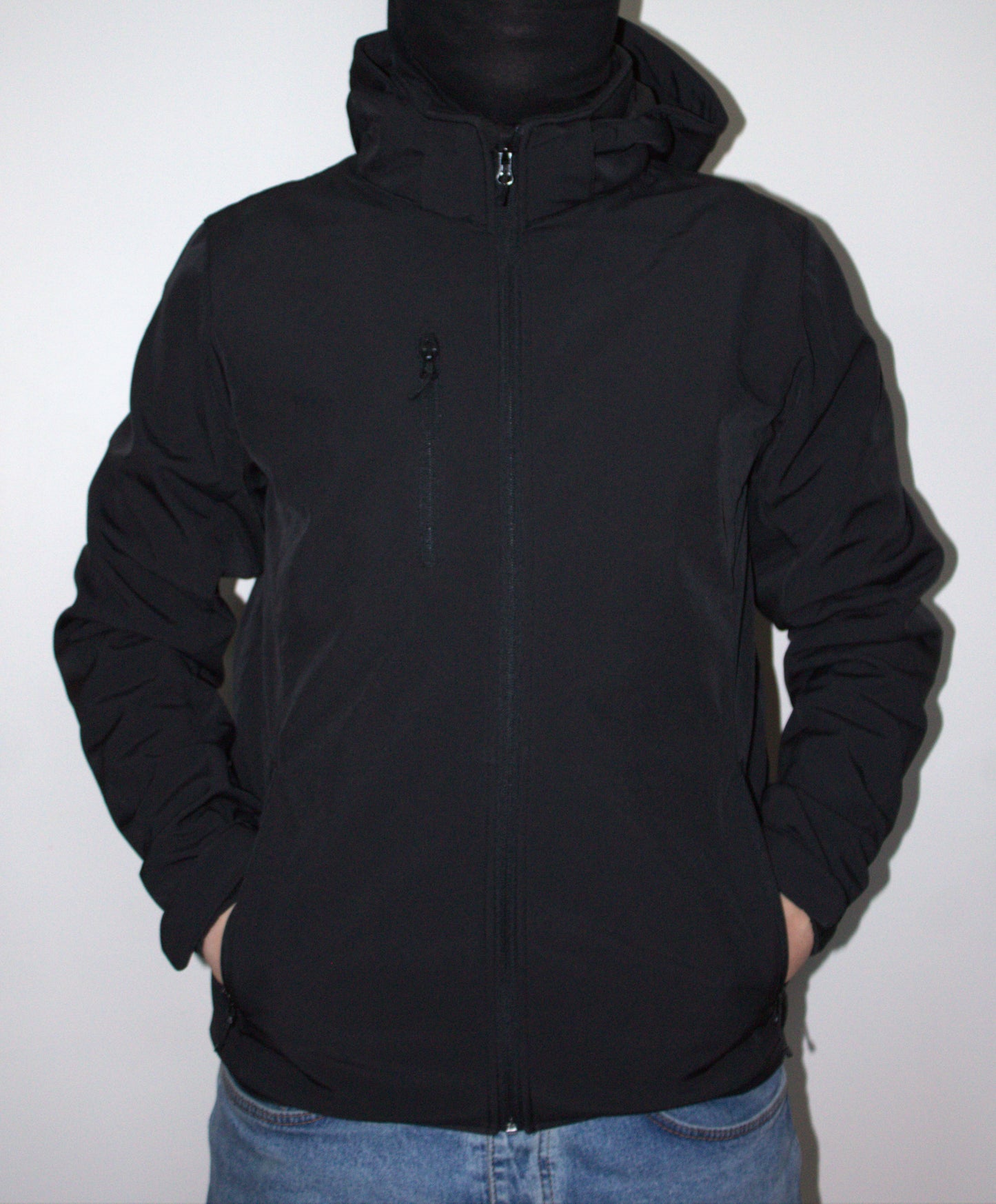 Hooded Softshell Jacket - Black
