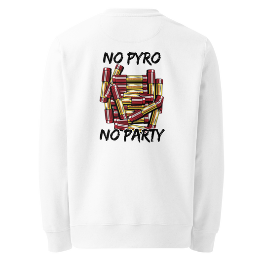 No Pyro No Party Sweater - White